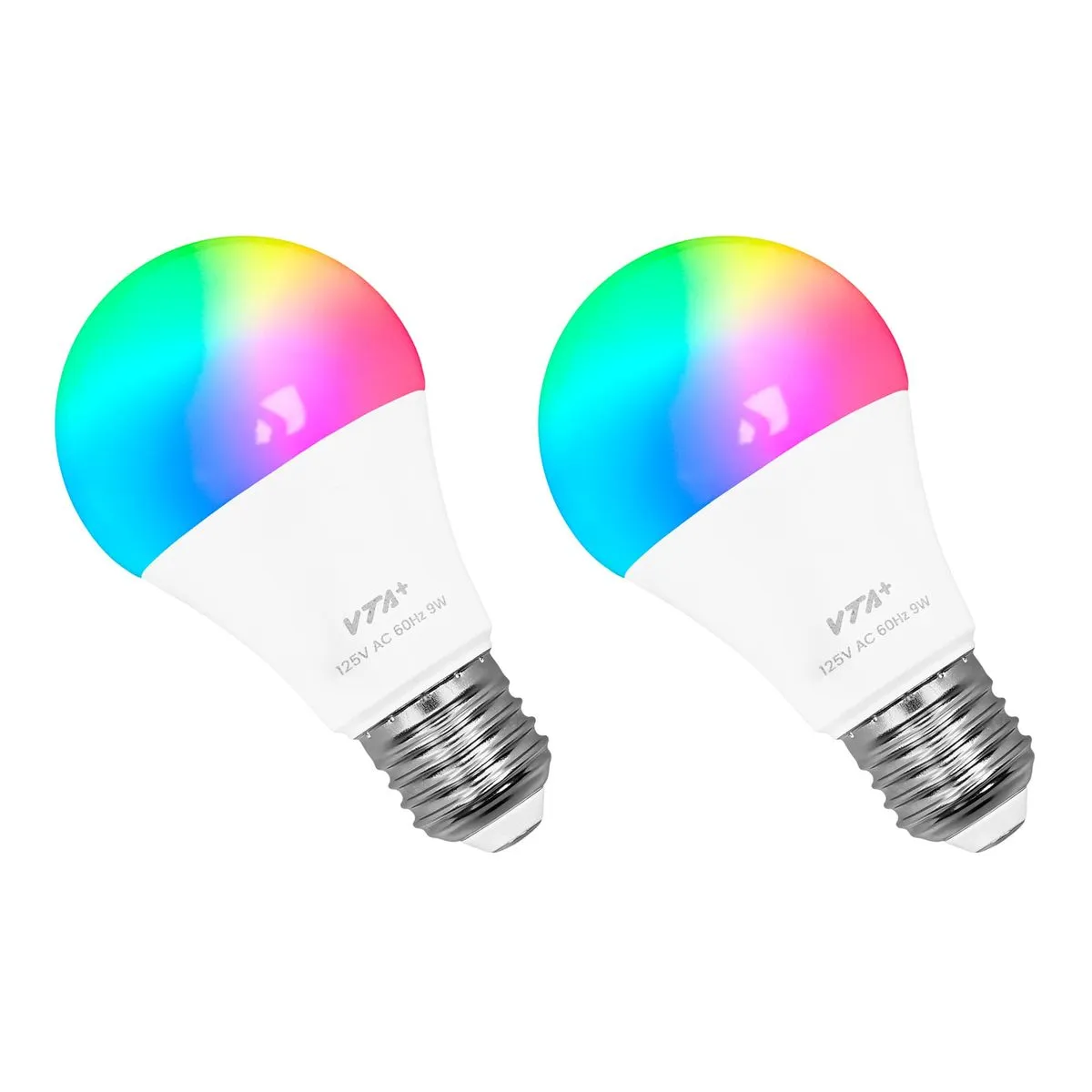 kit x 2 bombillos led alva e27 rgb vta+ smart home kit x 2 bombillos led alva e27 rgb vta+ smart home